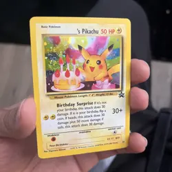 Birthday Pikachu Black Star Promo Original Near Mint Pokemon Card - Image 2