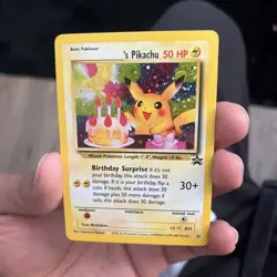 Birthday Pikachu Black Star Promo Original Near Mint Pokemon Card - Image 3
