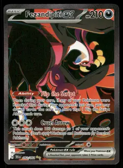 Pokemon Cards Fezandipiti ex 092/064 Shrouded Fable Special Illustration Rare NM - Image 1