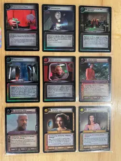 Star Trek CCG: Second Edition Reflections 2.0 - Nine Card Foil Reprint Lot - Image 1