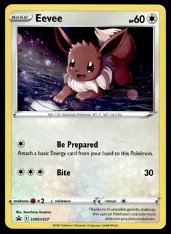 Pokemon TCG SWSH: Sword & Shield Promo Cards #SWSH127 Eevee NM - Image 1