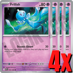 4x Frillish 044/086 x4 - White Flare - Pokemon TCG - Playset - Image 1