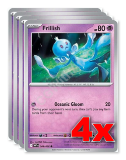 4x Frillish 044/086 x4 - White Flare - Pokemon TCG - Playset - Image 1