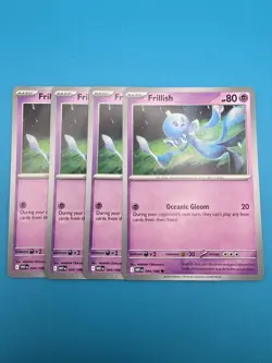 4x Frillish 044/086 x4 - White Flare - Pokemon TCG - Playset - Image 1