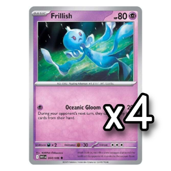 4x REVERSE HOLO Frillish 044/086 White Flare English Pokemon Playset x4 - Image 1