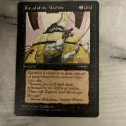 Magic The Gathering MTG Alliances 1996, Ritual of the Machine NM+ - Image 1