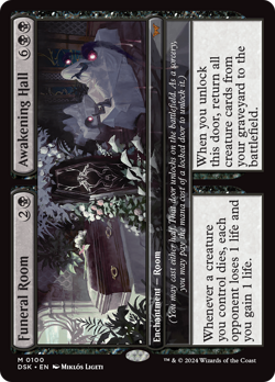 x1 Funeral Room // Awakening Hall DSK Duskmourn MTG 100 MYTHIC M/NM 1x - Image 1