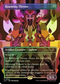Roaming Throne *Foil Borderless* - LCI-BF - NM - Magic The Gathering - MTG - Image 1