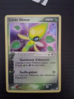 Carte Pokemon Celebi Obscur 4/101 - EX Legendes Oubliees - Bon Etat FR - Image 2