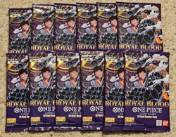 One Piece TCG Booster Pack OP-10 Royal Blood English SEALED Lot Of 12 English - Image 1
