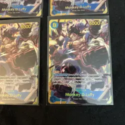 Monkey D. Luffy OP11-118 SEC A Fist of Divine Speed ONE PIECE - Lot of 4 - Image 3