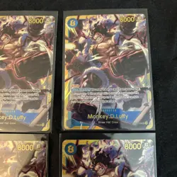 Monkey D. Luffy OP11-118 SEC A Fist of Divine Speed ONE PIECE - Lot of 4 - Image 4
