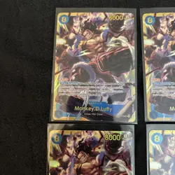 Monkey D. Luffy OP11-118 SEC A Fist of Divine Speed ONE PIECE - Lot of 4 - Image 5
