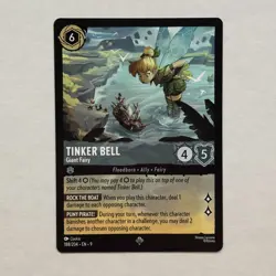 Tinker Bell 188/204 Disney Lorcana Fabled Regular Super Rare Card NM - Image 1