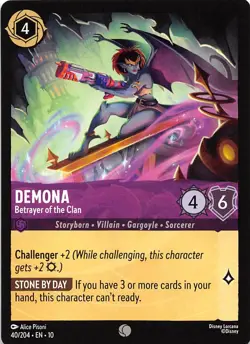 Demona Betrayer of the Clan 40/204 Whispers in the Well Disney Lorcana - Image 1