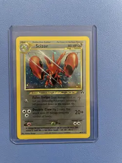 Scizor 10/75 Unlimited Holofoil Rare Neo Discovery Pokemon Card Lightly Played - Image 1