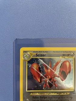 Scizor 10/75 Unlimited Holofoil Rare Neo Discovery Pokemon Card Lightly Played - Image 2