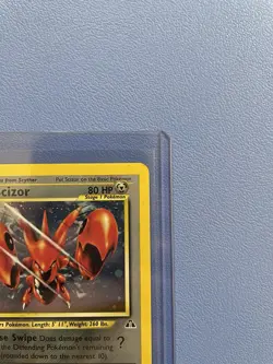 Scizor 10/75 Unlimited Holofoil Rare Neo Discovery Pokemon Card Lightly Played - Image 3