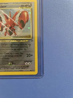 Scizor 10/75 Unlimited Holofoil Rare Neo Discovery Pokemon Card Lightly Played - Image 4