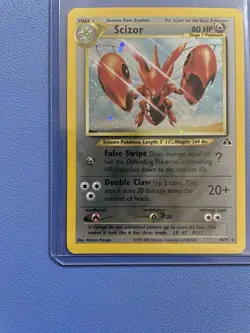 Scizor 10/75 Unlimited Holofoil Rare Neo Discovery Pokemon Card Lightly Played - Image 5
