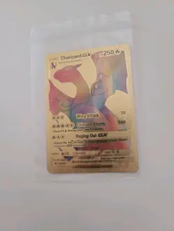 Charizard GX 150/147 Burning Shadows Rainbow Gold Secret Rare LP Pokemon card - Image 1