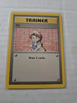 BILL - Base Set - 91/102 - Common Trainer - Pokemon Card - WOTC - Unlimited - - Image 1