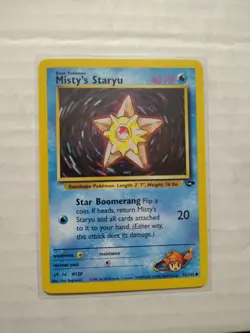 Pokemon Card - Gym Challenge 92/132 - MISTY'S STARYU (common) - WOTC - Image 1