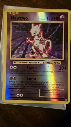Pokemon TCG Mewtwo 51/108 Evolutions Holo Rare Basic Psychic 130 HP Card 2016 - Image 1