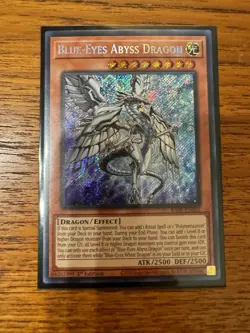 Blue-Eyes Abyss Dragon RA01-EN016 Secret Rare Card English NM Yugioh - Image 1