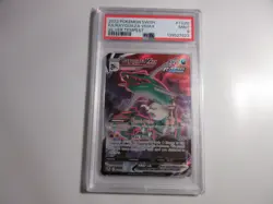 PSA 9 Rayquaza Vmax TG20 Silver Tempest Pokemon Card - Image 1