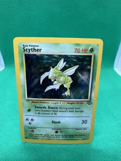 Pokemon Scyther TCG Jungle Holo Card 10/64 Unlimited Rare - Image 2