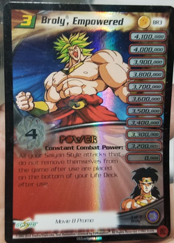 Dragon Ball Z DBZ CCG TCG BR3 Broly, Empowered (Silver & Gold) FOIL Promo Cards - Image 2