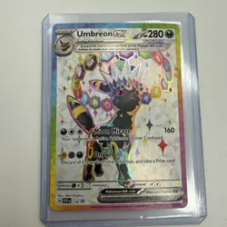 Umbreon EX SVP 176 Prismatic Evolutions Black Star Promo Pokemon Card - NM - Image 3