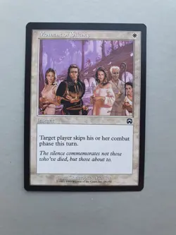 Moment of Silence, MTG Mercadian Masques (1999) Common White Instant NM - Image 1