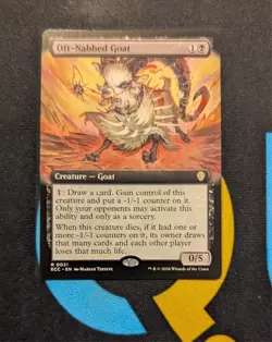 Oft-Nabbed Goat Extended Art Rare ECC 031 Lorwyn Eclipsed Commander MTG - Image 1