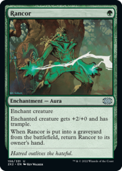 MTG - Rancor - Foil - Double Masters 2022 - NM, English Magic FLAT RATE SHIP - Image 1