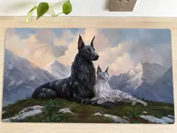 MTG Playmat RIN AND SERI, INSEPARABLE TCG CCG Mouse Pad Trading Card Game Mat - Image 1