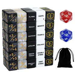 62 Dice Counters For Magic The Gathering MTG CCG Card Gaming Gift RARE - Image 1