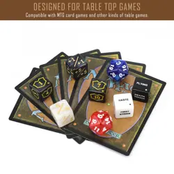 62 Dice Counters For Magic The Gathering MTG CCG Card Gaming Gift RARE - Image 3