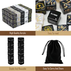 62 Dice Counters For Magic The Gathering MTG CCG Card Gaming Gift RARE - Image 4