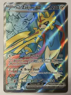 Pokemon TCG Hop's Zacian ex - Ultra Rare SV09: Journey Together 176/159 NM - Image 1
