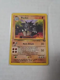 Pokemon TCG Rhydon Jungle 45/64 Regular Unlimited Uncommon 🔥 - Image 1