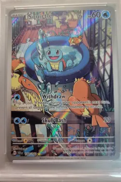 Pokemon Squirtle 148/142 Sv07 Stellar Crown 2024 PSA 10 GEM MT Illustration Rare - Image 2