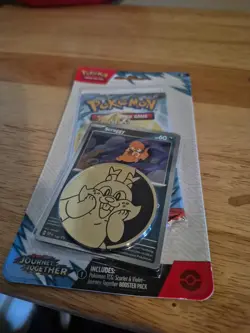 Pokemon Journey Together Booster +SCRAGGY PROMO Checklane Blister SEALED NEW - Image 1
