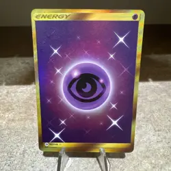 Pokemon TCG Gold Psychic Energy 162/149 Secret Rare Holo Sun & Moon Base LP - Image 1