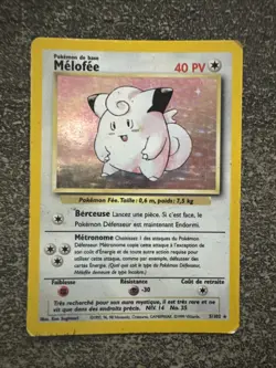 MELOFEE HOLO - POKEMON 5/102 SET DE BASE EDITION 2 FR - Image 1