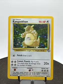 1999 Pokemon TCG Kangaskhan Jungle 5/64 Unlimited Holo Rare - Image 1