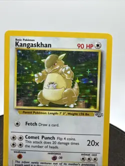 1999 Pokemon TCG Kangaskhan Jungle 5/64 Unlimited Holo Rare - Image 2