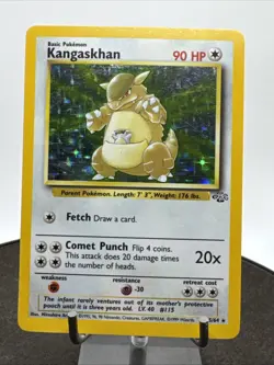 1999 Pokemon TCG Kangaskhan Jungle 5/64 Unlimited Holo Rare - Image 3