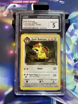 Pokemon Dark Raticate #5 Team Rocket 2000 Non Holo - - Image 1